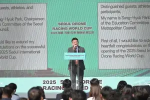 박상혁 서울시의회 교육위원장, ‘2025 서울 국제 드론 레이싱 월드컵’ 개회식 참석