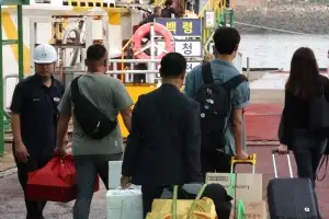 서해 기상악화로 여객선 운항 차질…한라산에는 폭우