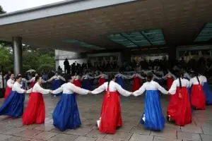 [포토] 비가와도 강강술래