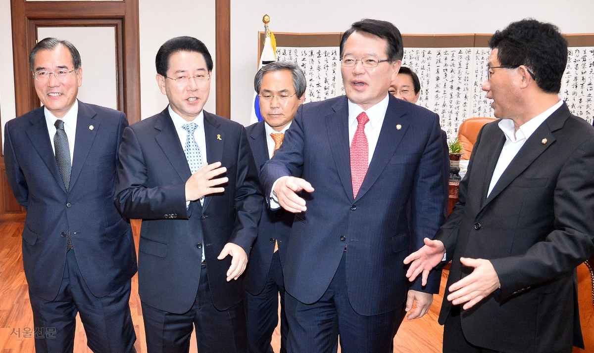 새정치, 정의화 의장 항의 방문