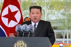 [포토] 김정은, 평양종합병원 준공식 참석