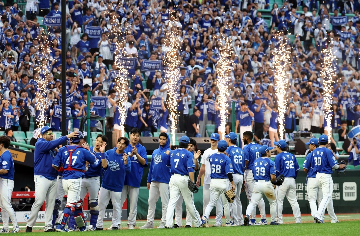 삼성, SSG 이기고 준PO 1차전 승리