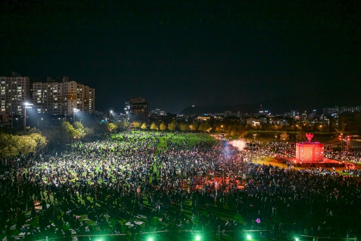 사진은 지난해 오천그린광장에서 열린 올텐가 행사 모습.