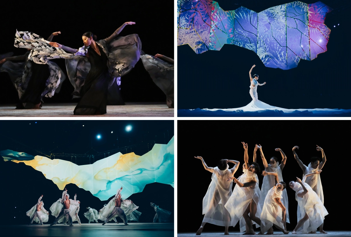 홍콩무용단이 사계절로 인간과 자연의 순환을 표현한 ‘24절기’ 장면들. 국립국악원 제공