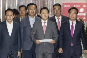 국감 앞두고 모인 국민의힘 지도부