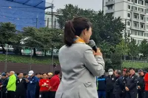 구미경 서울시의원, ‘2025 서울시 장수축구대회’ 개회식서 축사 전해