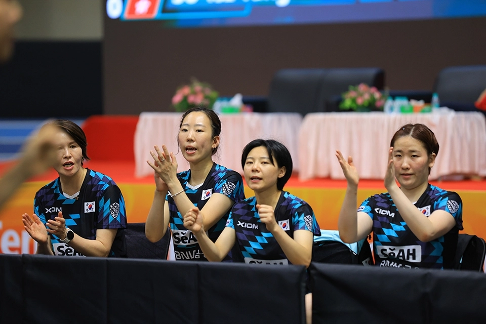 한국여자탁구 대표팀 선수들. 대한탁구협회 제공