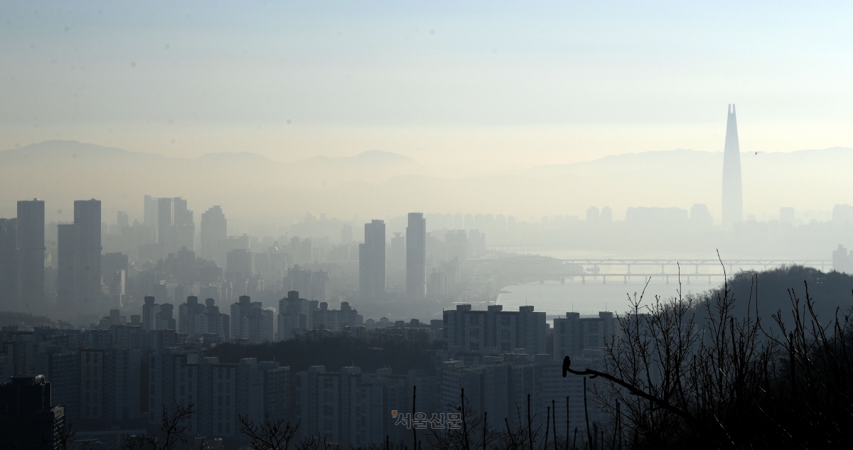 미세먼지 특성이 도시마다 차이를 보일 수 있다는 연구 결과가 나와 눈길을 끈다. 초미세먼지 농도가 ‘나쁨’을 보인 날, 서울 남산에서 바라본 서울 시내의 모습.  서울신문 DB