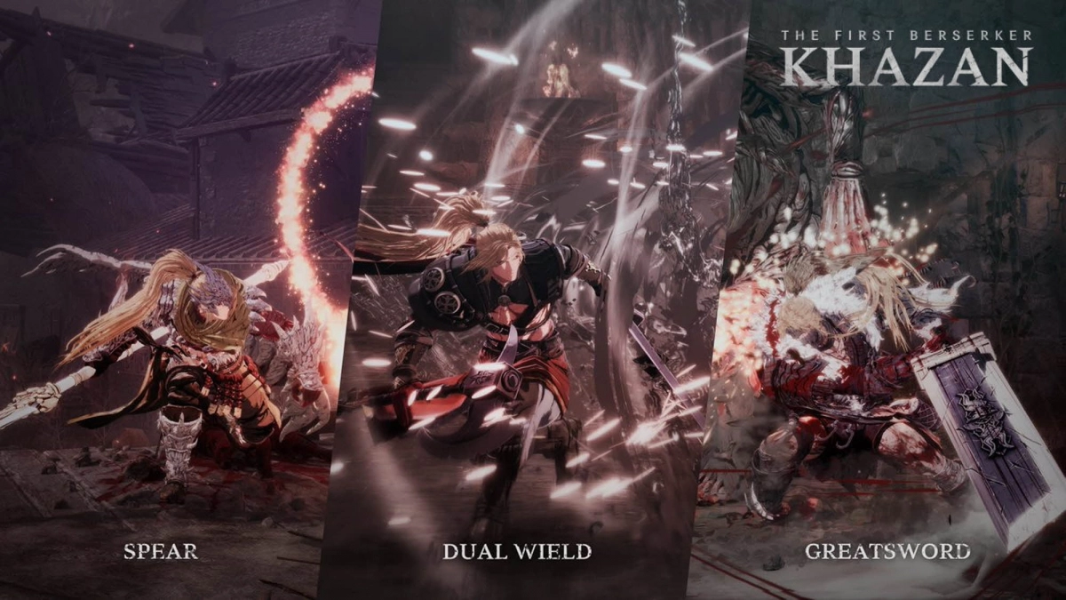 ‘퍼스트 버서커 카잔’ 3종 무기. 넥슨 제공