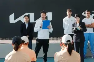 한국 테니스 유망주와 만난 라파 나달 아카데미[서울포토]