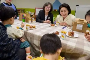김혜경 여사, 한부모 가족 복지시설 방문