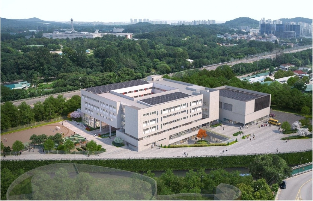 장애학생과 지역주민 위한 복합시설 동진학교 조감도. 중랑구 제공
