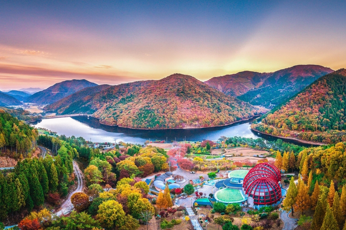 남해군 관광지 중 하나인 남해힐링숲타운 전경. 2025.10.24. 남해군 제공