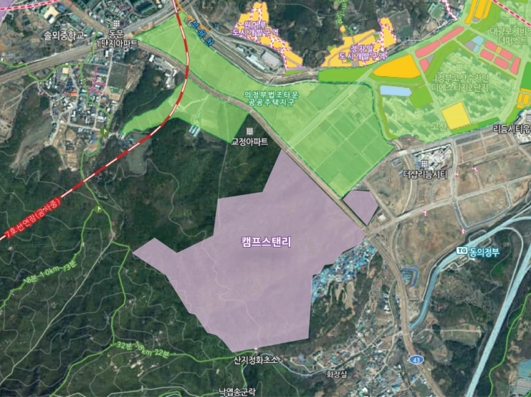 의정부 캠프스탠리 위치도