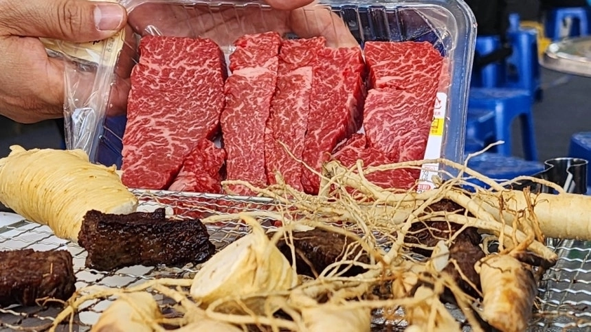 강원 홍천 한우와 인삼. 홍천군 제공