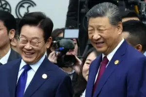 [포토] 이재명 대통령·시진핑 중국 주석 대화