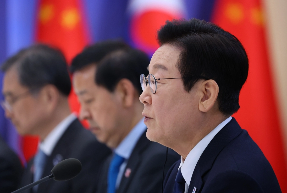 한중 정상회담, 발언하는 이재명 대통령