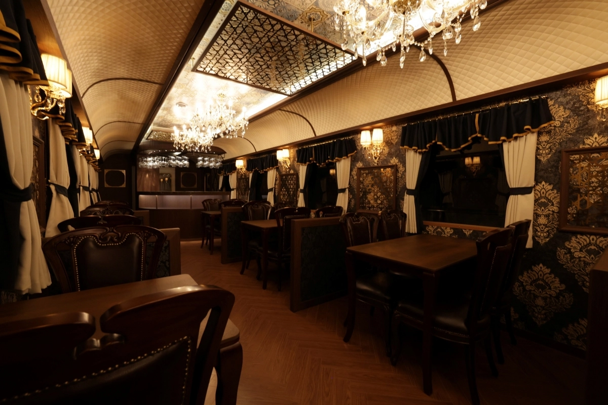 서울 노원구 화랑대 철도공원에 문을 연 기차 레스토랑 ‘익스프레스 노원’ 내부.  노원구 제공