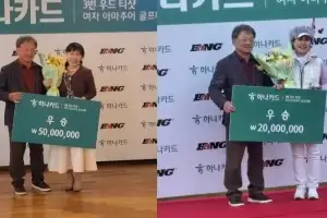국내 최초 3번 우드 티샷 여자 아마추어 골프대회서 이은미씨 우승…상금 5000만 원 수상