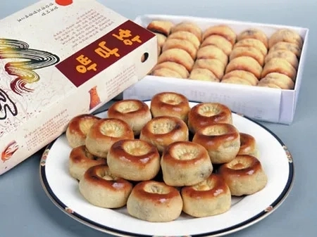 경북 경주의 대표 특산품인 ‘황남빵’. ﻿ 황남빵 제공