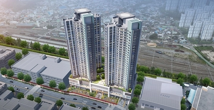 순천 덕암동 주상복합 조감도