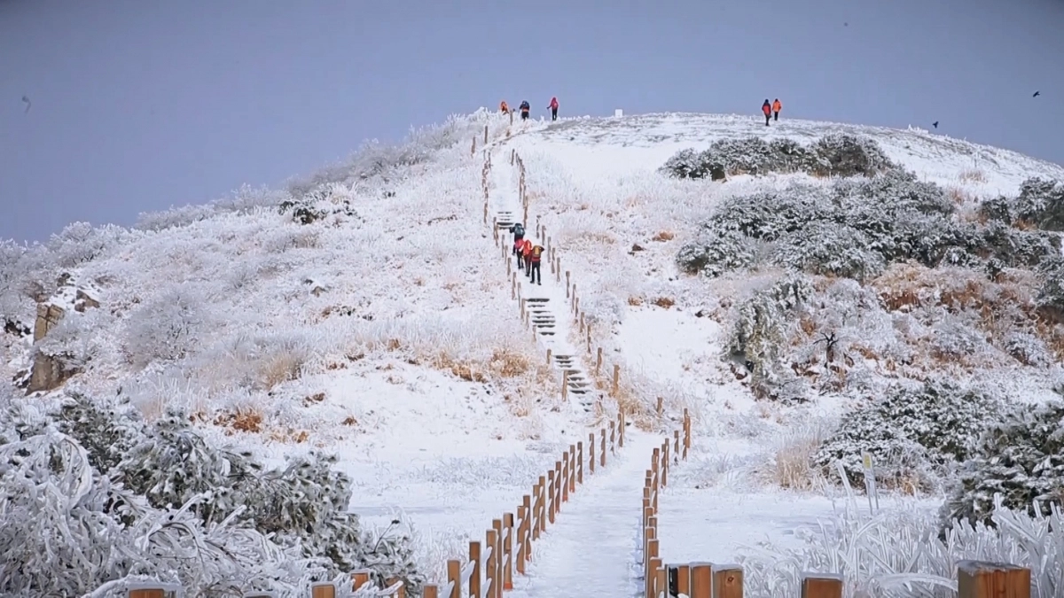 양산 천성산 설경