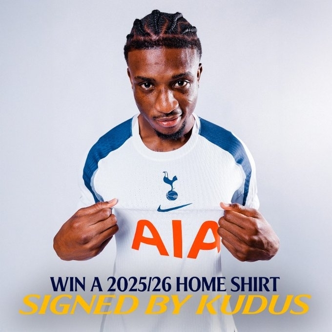 지난 7월 11일(한국시간) 잉글랜드 프리미어리그(EPL) 토트넘에 입단한 모하메드 쿠두스. 토트넘 소셜미디어