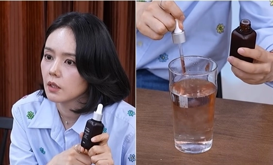 배우 한가인이 혈당 관리 비법으로 레드와인 비니거를 소개했다. 유튜브 채널 ‘자유부인 한가인’ 캡처