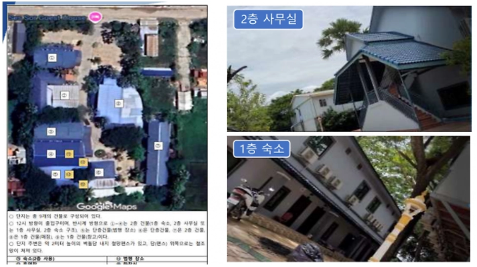 캄보디아 범죄조직이 사용한 건물. 충남경찰청 제공