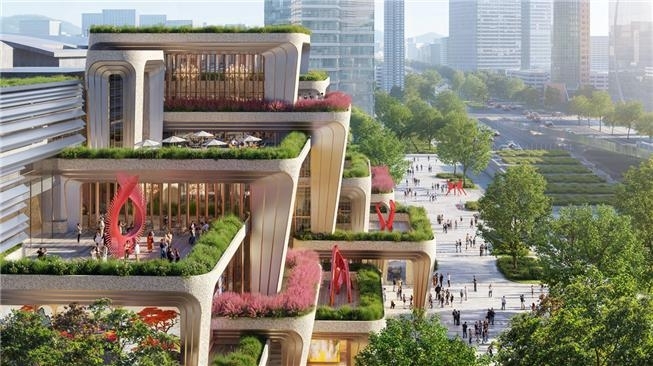 코엑스 지상, 보행 중심 공간으로