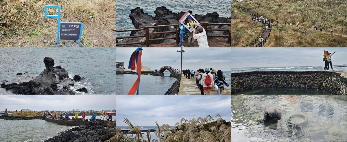 2025 제주올레걷기축제 마지막 날 8일 조천에서 신촌방향 역방향으로 걷는 올레꾼들의 만나는 제주올레 풍경들. 제주 강동삼 기자