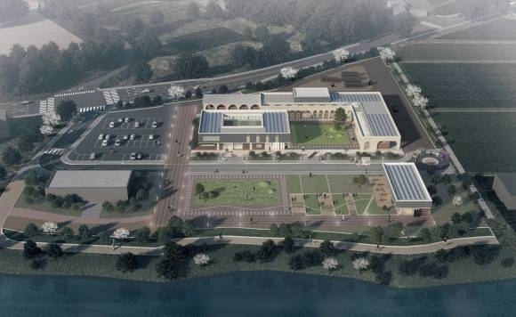 내년 2월 문을 여는 침숯힐빙센터 조감도. 진천군 제공.