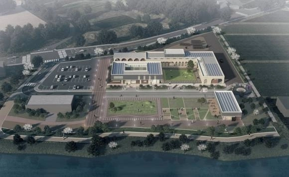 내년 2월 문을 여는 침숯힐빙센터 조감도. 진천군 제공.