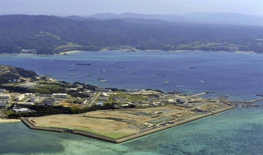 주일 미군 후텐마 비행장 이전을 위해 공사를 진행 중인 일본 오키나와현 헤노코 지역. 교도 AP 연합뉴스 자료사진