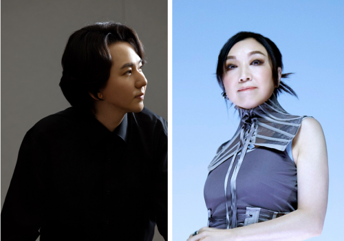 한일 수교 60주년을 기념해 양국 언어로 신곡을 발표한 팝페라 테너 임형주(왼쪽)와 일본 대표 싱어송라이터 마츠토야 유미. 디지엔콤 제공