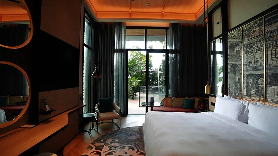 싱가포르 아티젠 싱가포르 호텔에 문을 연 산후조리원 드라마의 가든 테라스 스위트룸. 드라마 제공