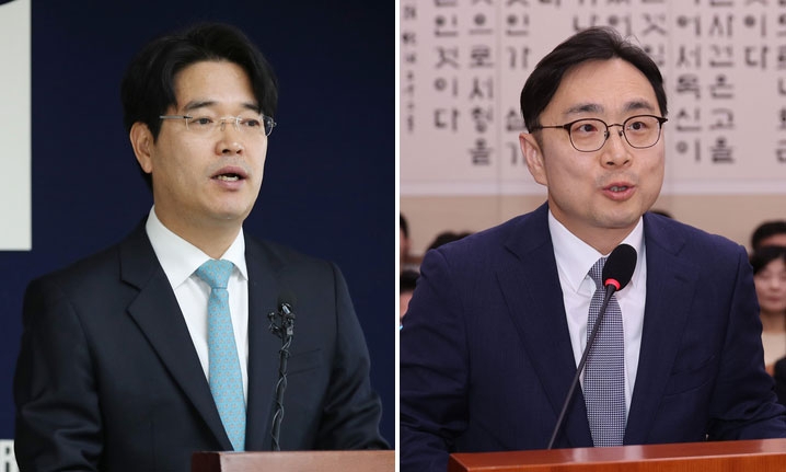박재억(왼쪽) 수원지검장·송강 광주고검장. 연합뉴스
