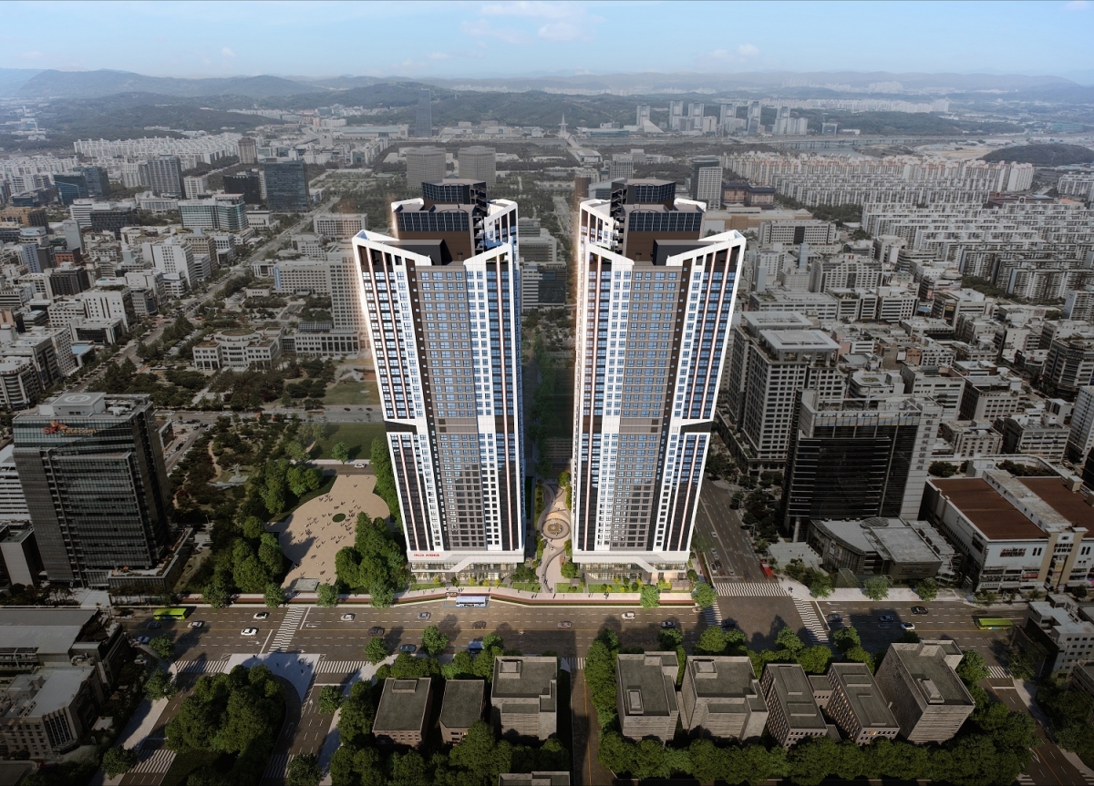 힐스테이트 둔산 조감도. 현대건설 제공