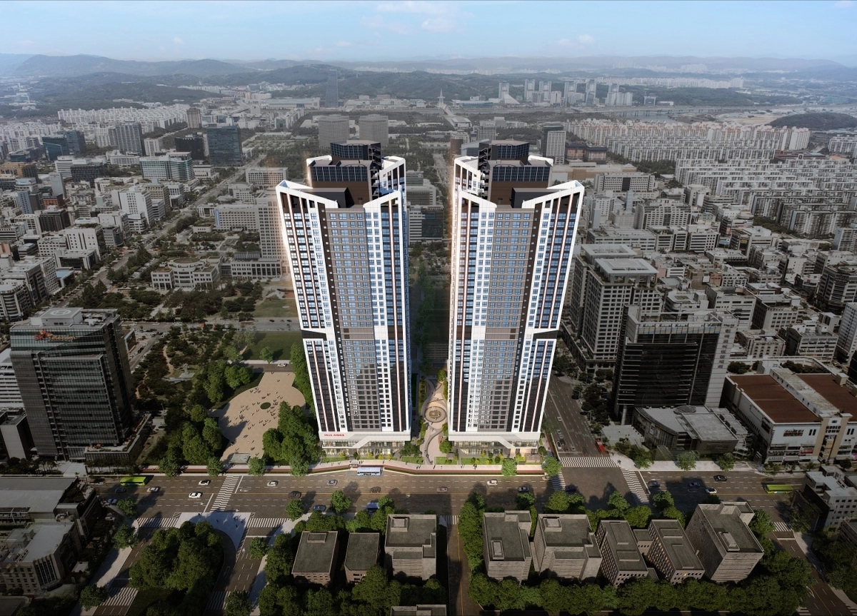 힐스테이트 둔산 조감도. 현대건설 제공