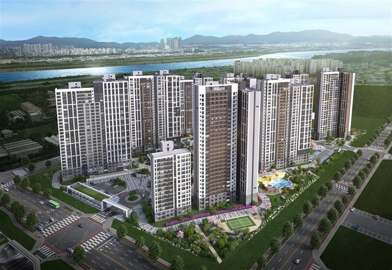 풍무역세권 수자인 그라센트 1차 조감도. BS한양 제공