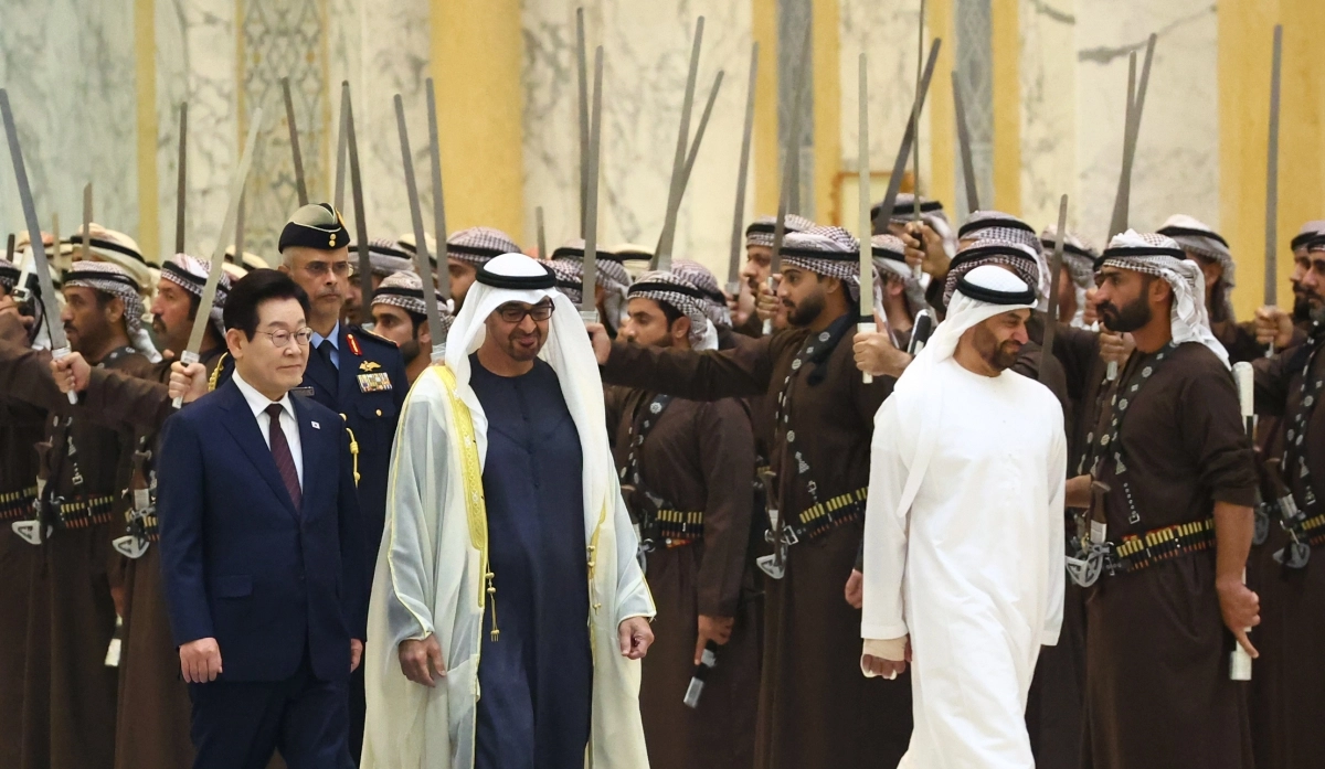 이재명 대통령과 UAE 대통령