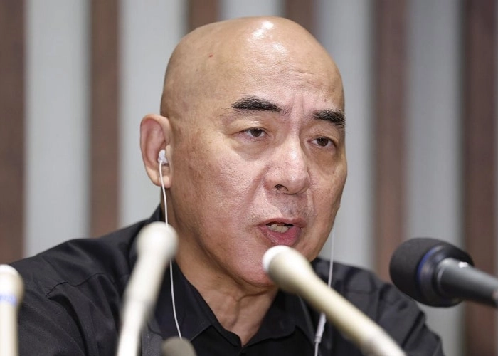 햐쿠타 나오키 일본보수당 대표. 교도 연합뉴스 자료사진.