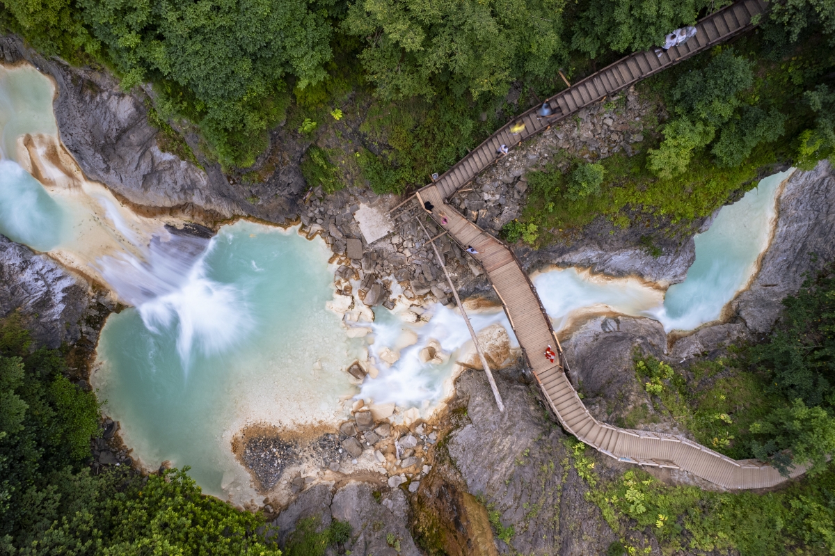 해안선과 녹음이 어우러진 기레순. 튀르키예 문화관광부 제공.