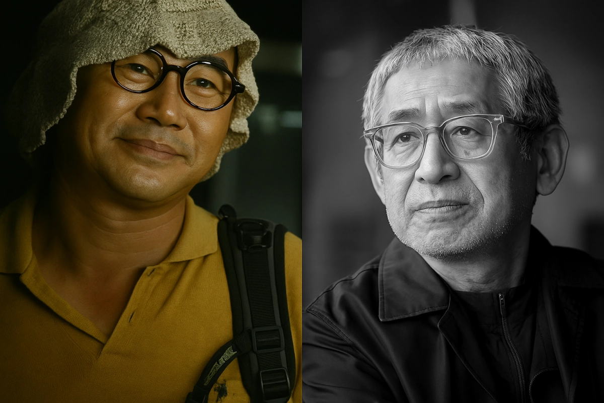 고철(왼쪽) 시인과 고형렬 시인. 영등포구 제공