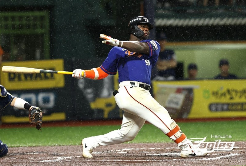 2024시즌 한화 이글스에서 뛰었던 요나단 페라자. 한화 이글스 제공