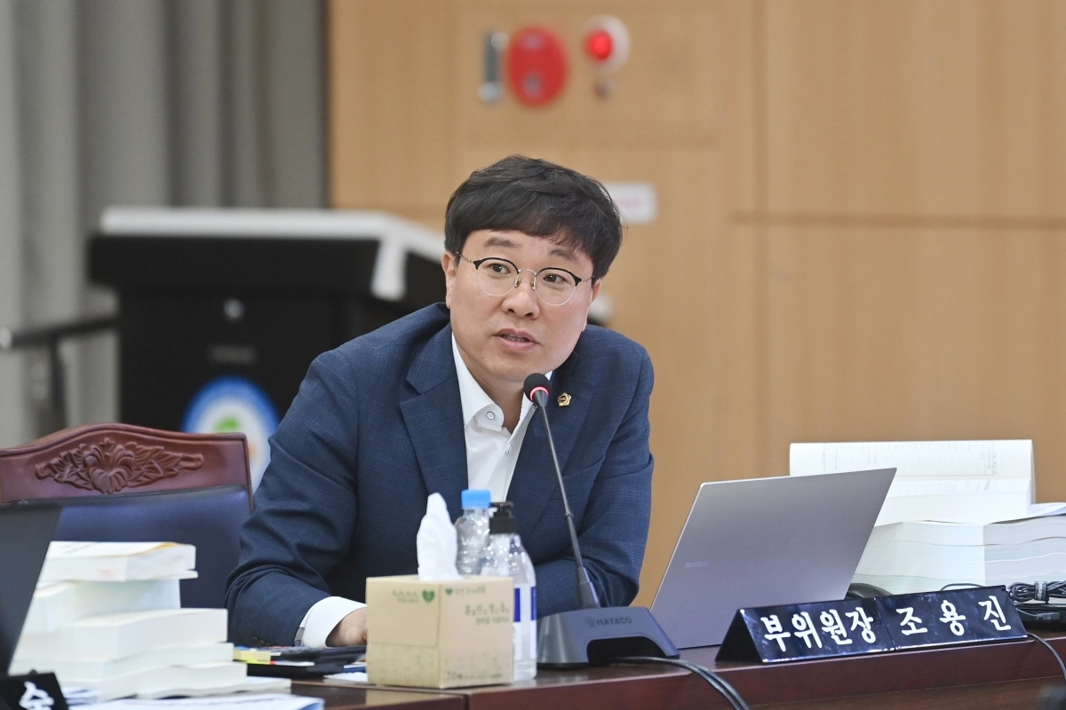 지난 19일 교육행정질문에서 발언중인 조용진 의원. 경북도의회 제공