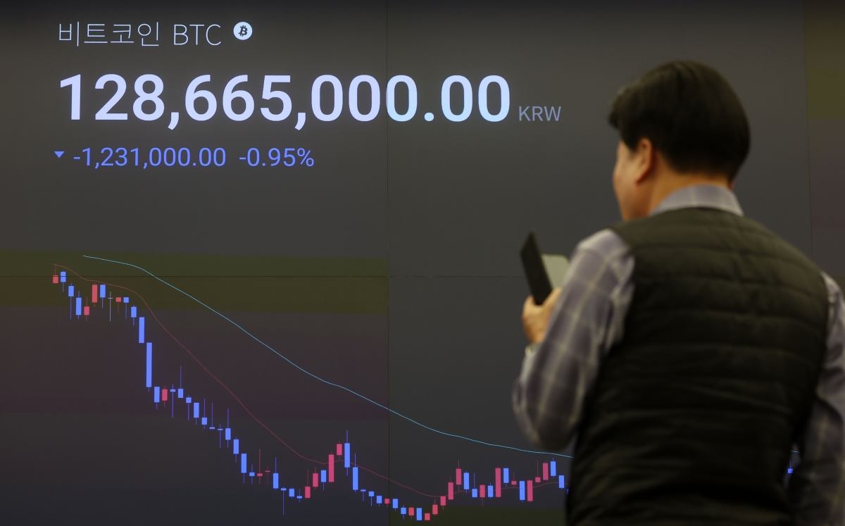 1억 3000만원대 무너진 비트코인 가격