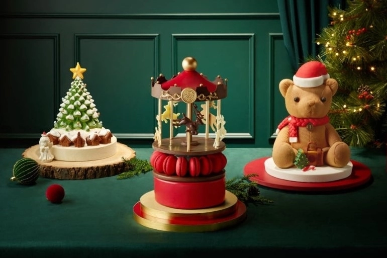 그랜드 인터컨티넨탈 서울 파르나스의 올해 크리스마스 케이크들. 그랜드 인터컨티넨탈 서울 파르나스 제공
