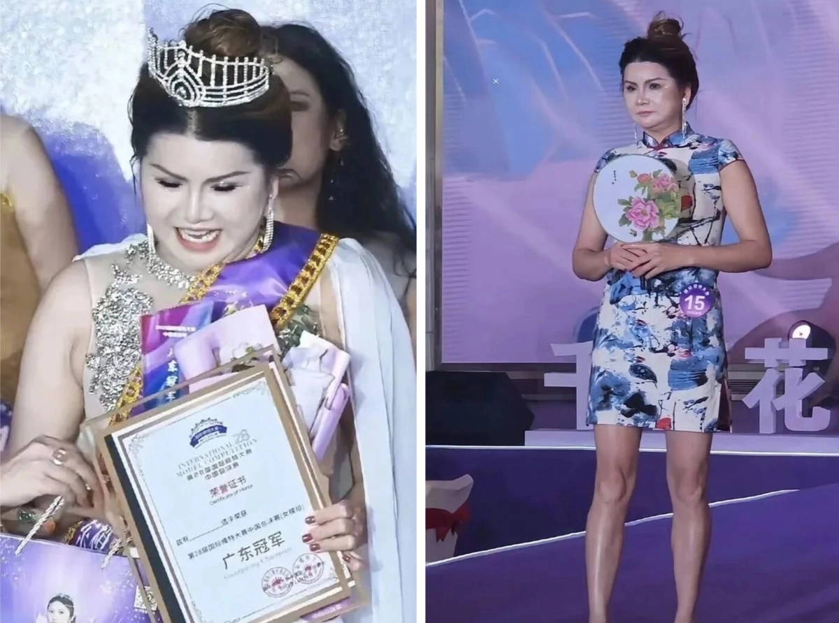 지난 16일 선전 지역에서 열린 제28회 국제모델대회 중국 총결선 직후, 온라인에서는 한 지역 우승자의 적격성을 두고 잡음이 일었다. 15번(사진) 참가자가 광둥 지역 여성모델조 우승자로 시상받는 장면이 퍼졌는데, 그의 연령대와 체형을 두고 일부 누리꾼이 “배 나온 중년여성이 우승자가 맞느냐”며 의문을 제기했다. 논란이 일자 대회 조직위는 “시상식에서 상패가 잘못 전달된 것 뿐이며 실제 광둥 지역 여성모델조 우승자는 37번 참가자였다. 15번 참가자는 여성모델조가 아니라 주부(主婦)조 우승자”라고 해명했다. 웨이보 자료