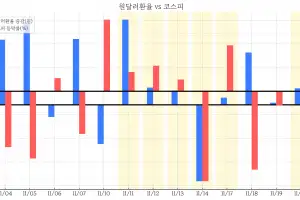 코스피가 뛰든 내리든 오르는 원달러 환율, 왜